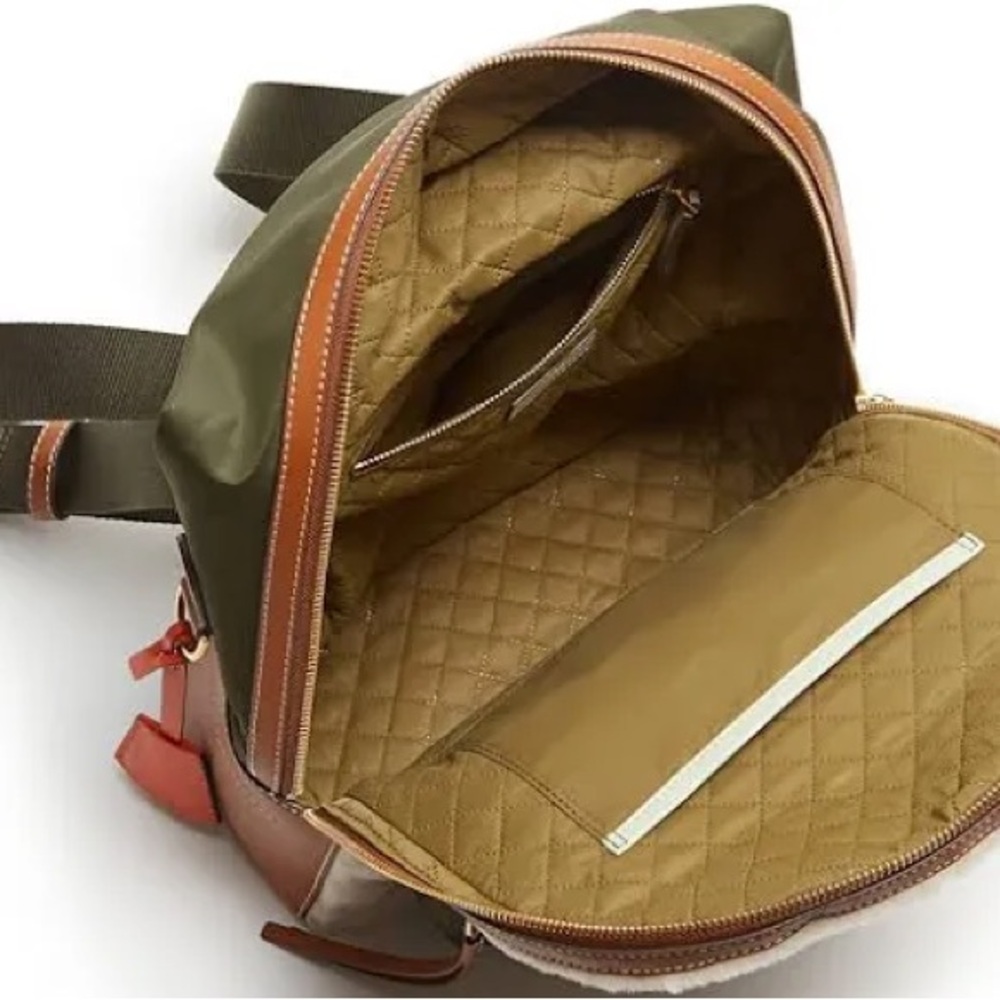 Tory Burch Backpack with Shearling Accent - Picture 9 of 10